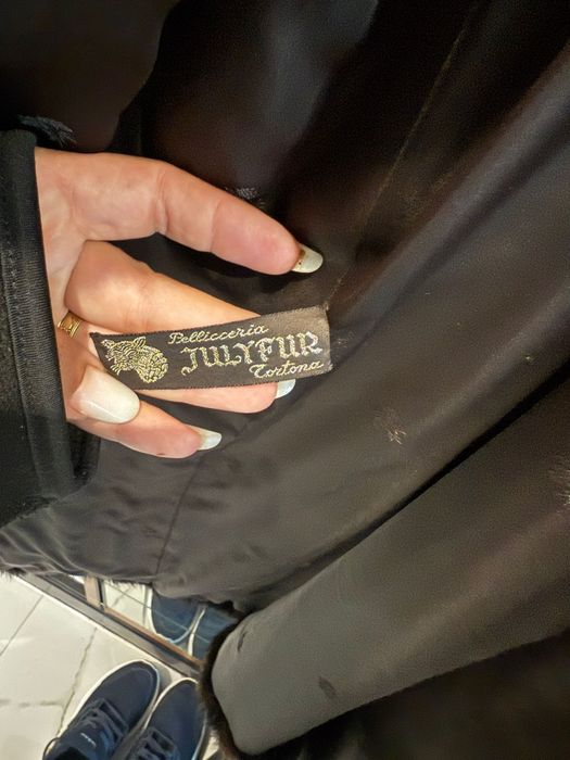 Haină blană lungă