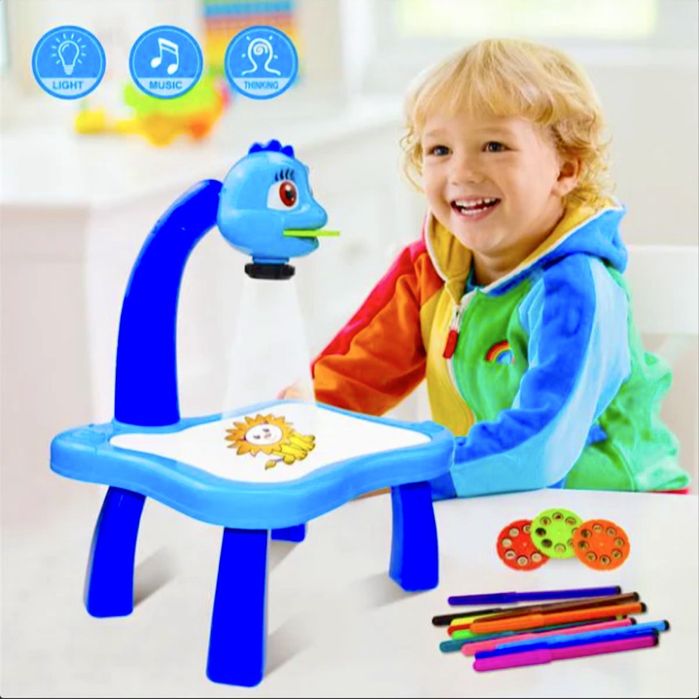 Proiector masă pentru desenat cu sunet si lumină NOU cadou Craciun