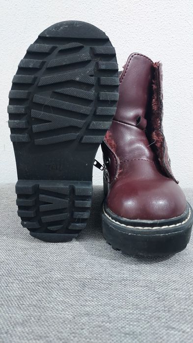 Ghete copii îmblănite, vișinii H&M