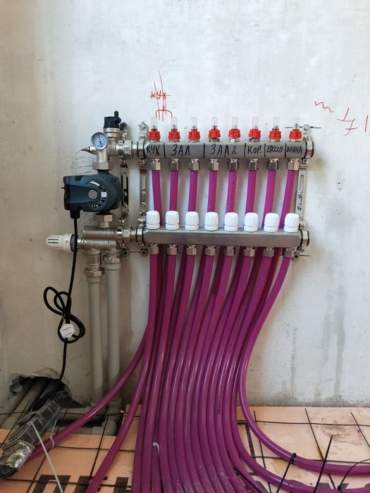 Монтаж теплого пола