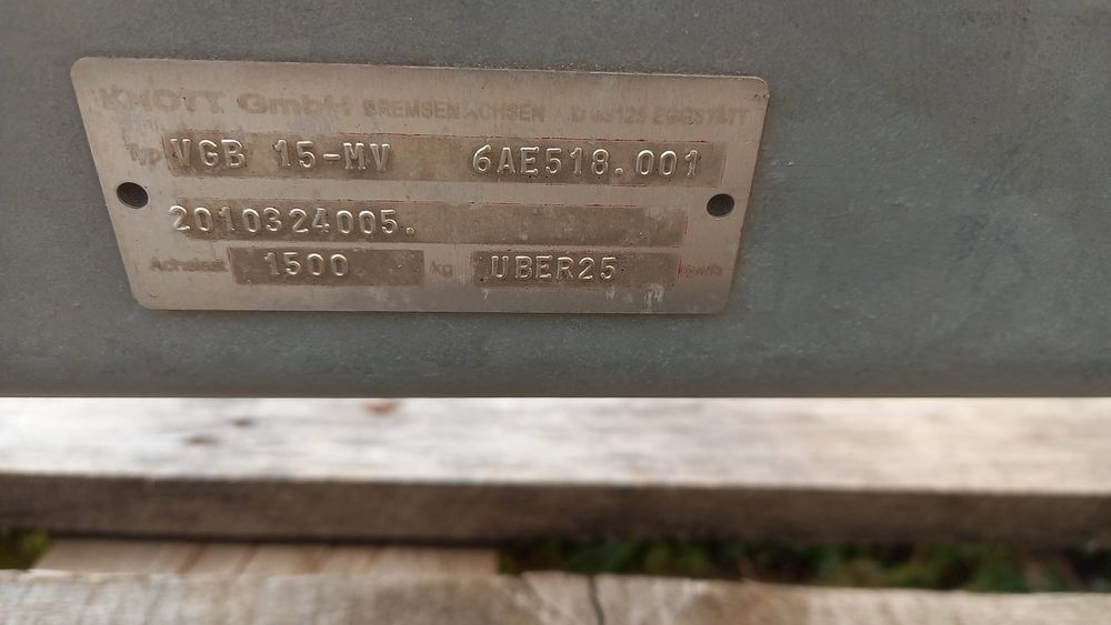 Axe punti remorca 1350kg 1500kg 1800kg