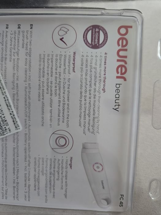 Уред/четка за почистване на лице Beurer beauty FC45