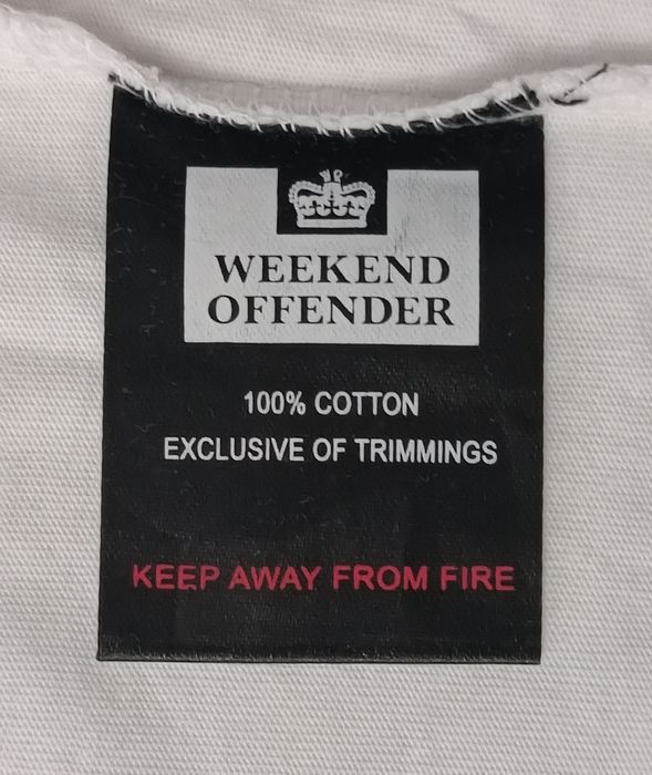 Weekend Offender Admit Nothing Shirt оригинална тениска 3XL памучна бяла фланелка