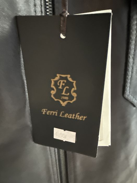 Geacă Piele Naturală Ferri Leather – NOUĂ cu etichetă, Mărimea XL