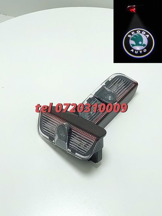 Proiectoare Logo Skoda Superb Portiera  Led Laser emblema sigla H