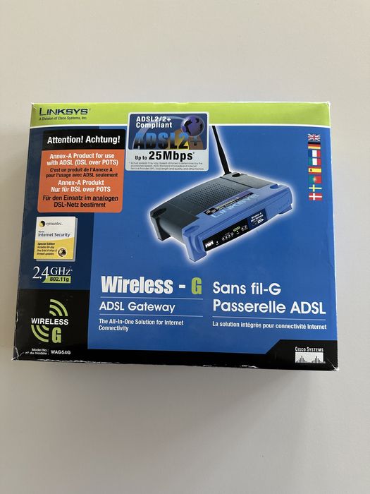 ADSL рутер Linksys WAG54G