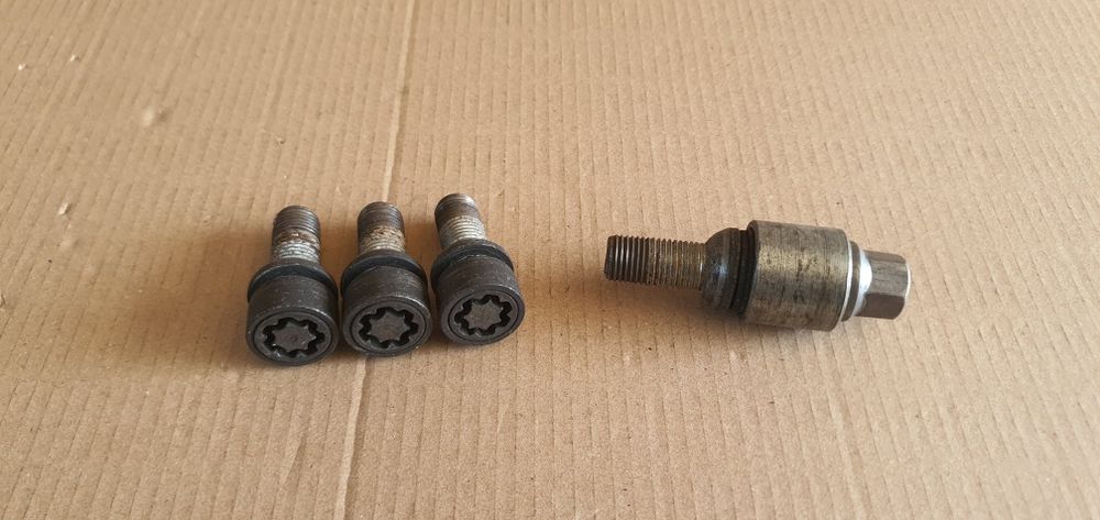 Set prezoane anti furt + cheie pt audi vag vw volkswagen seat skoda