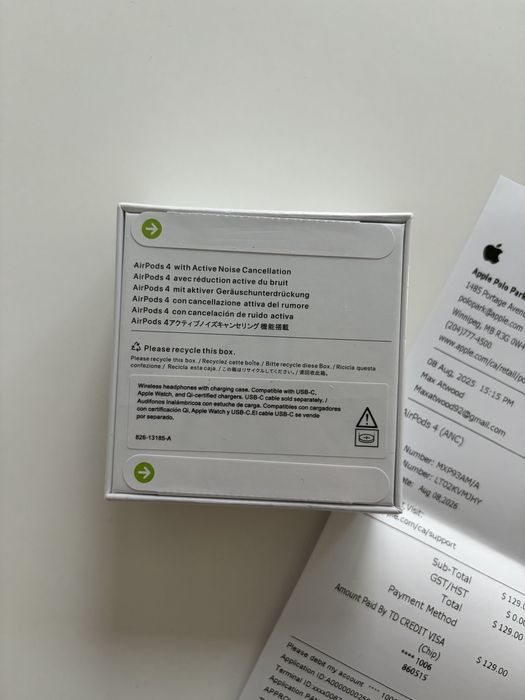 AirPods 4 (с Active Noise Cancellation)