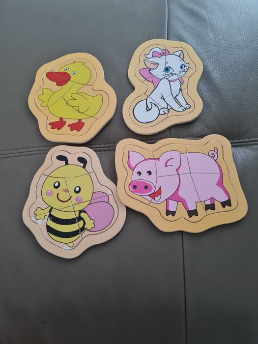 Set 4 puzzle lemn