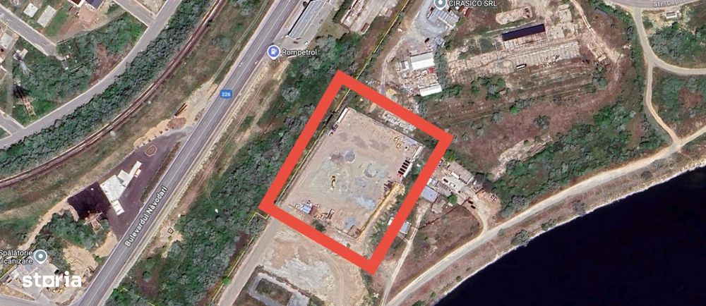 Teren pentru HALA 6.600 mp – POD Navodari, Ecluza – Rompetrol PORT