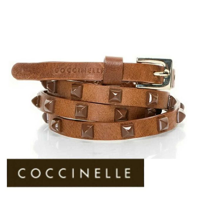 %ПРОМО% COCCINELLE – Дамски кафяв кожен колан размер: 85 см нов