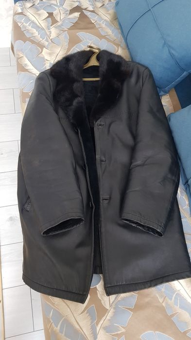 Зимняя кожанная дубленка