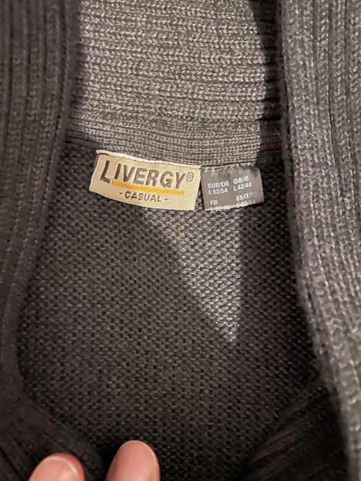 Pulover barbati Livergy mar L gri