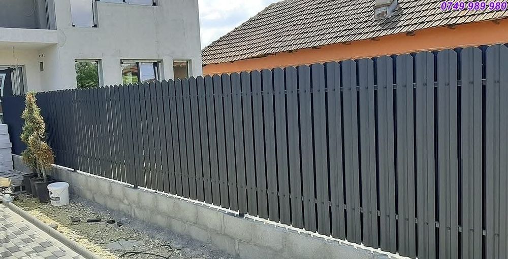 Garduri din panou stil jaluzele, din sipca metalica, tabla, plasa, BCA