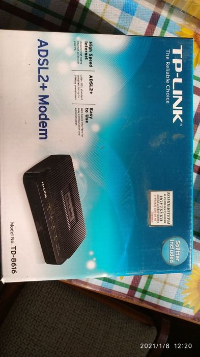ADSL2 и modem TP-LINK,