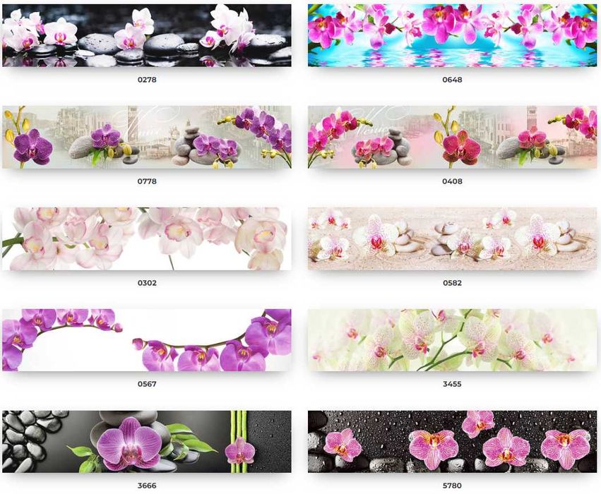 Кухонный фартук на стену, Кухонный гарнитур, Стеновая панель, Скинали