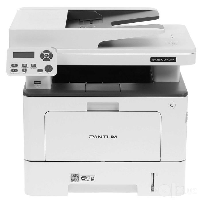 - МФУ Pantum BM5100ADW (A4, 40 стр/мин, Duplex, USB, LAN, Wi-Fi, ADF)