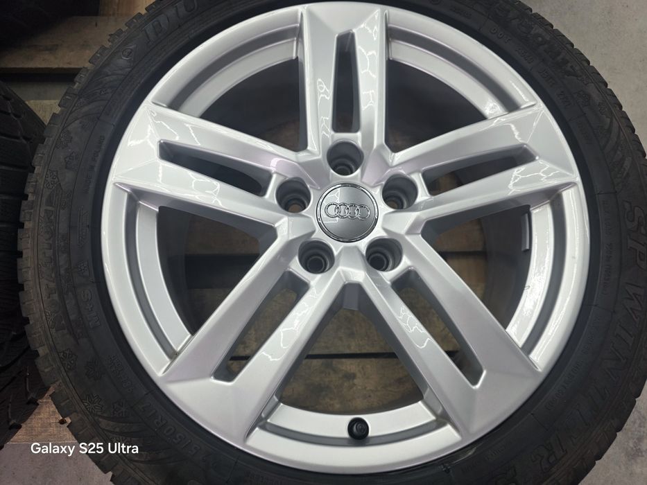 Лети джанти 17ки 5х112 Audi + зимни гуми 225/50/17 Dunlop
