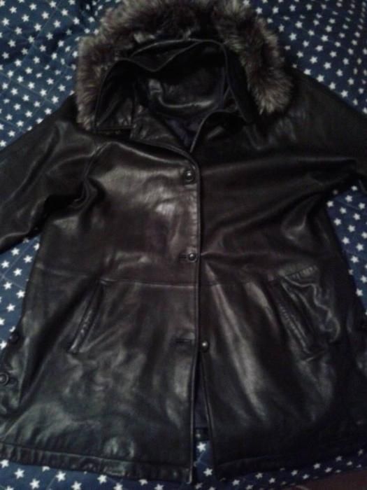 Палто естествена кожа марково