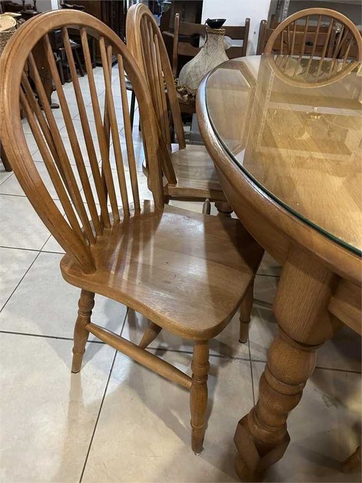 Дъбова маса + 6 стола Холандия