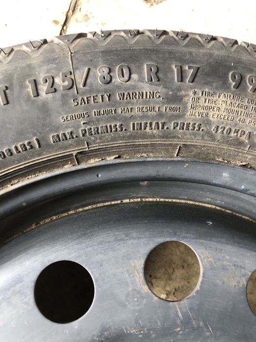 Roata rezerva slim Bmw r16 si r17 5x120 originala e46 e90 e91 e87 e60