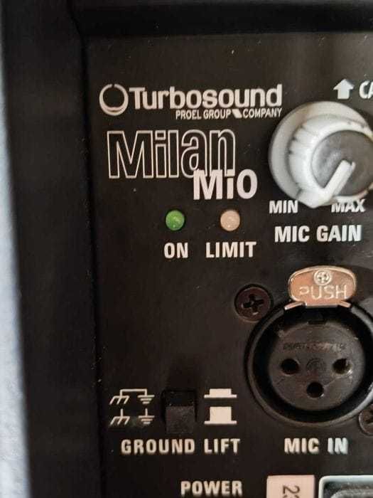 Boxe active 10” Turbosound Milan Mi0, pereche, woofer din neodim