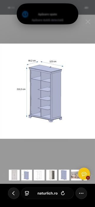 Vand mobila living ,colectia Kashmir NATURLICH,formata din 4 piese