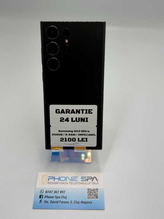 Samsung S23Ultra 256Gb 8RAM - Din magazin,cu garantie! RATE TBI !