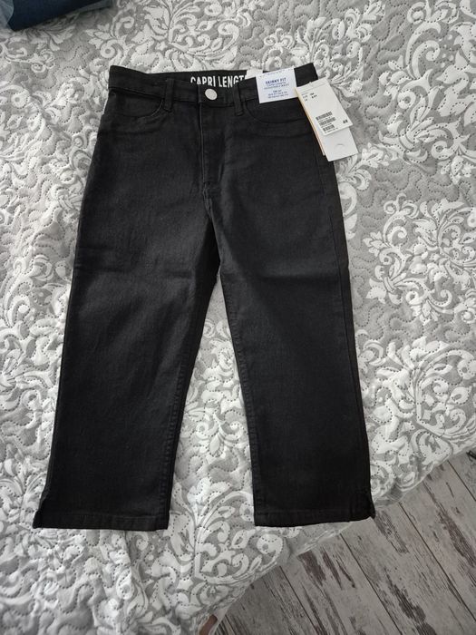 Jeans blugi pantaloni stil Capri fete noi etichetă masura 134 H&M