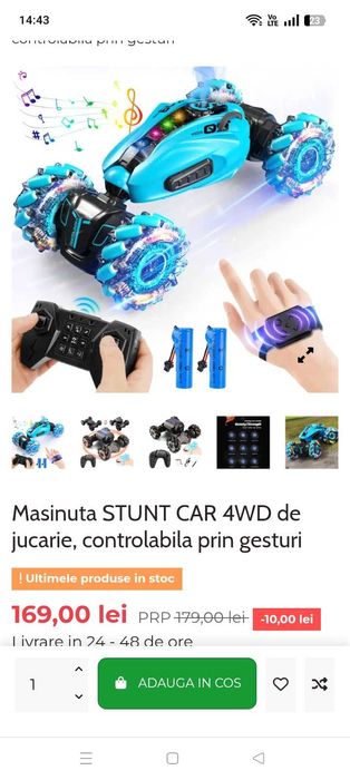 Vând mașinuță rotativa copii