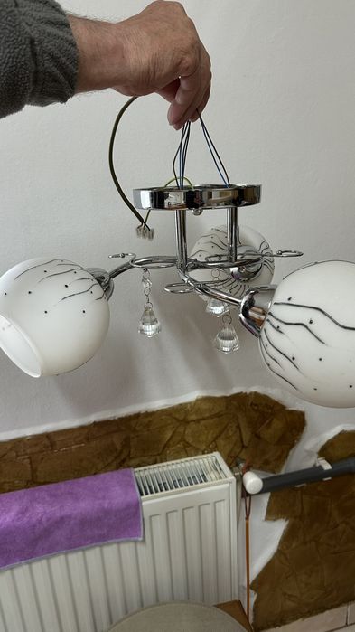 Candelabru din sticla