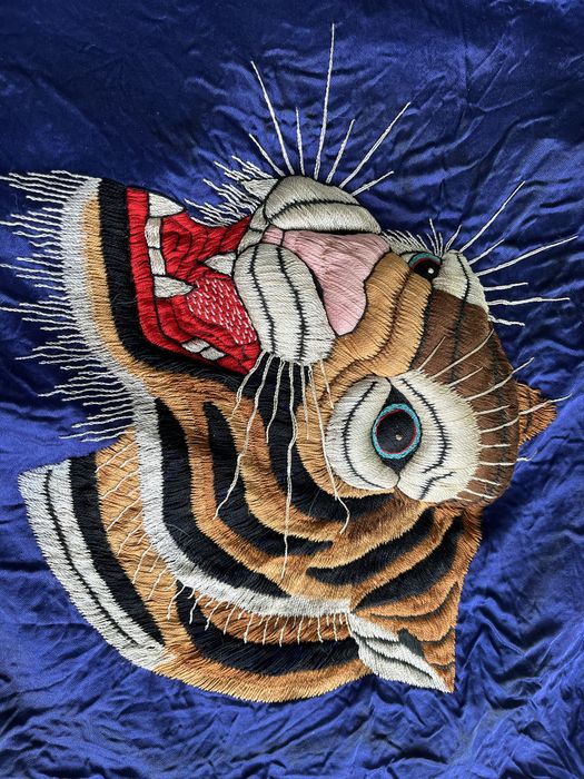 Калъф за възглавница тигър винтидж