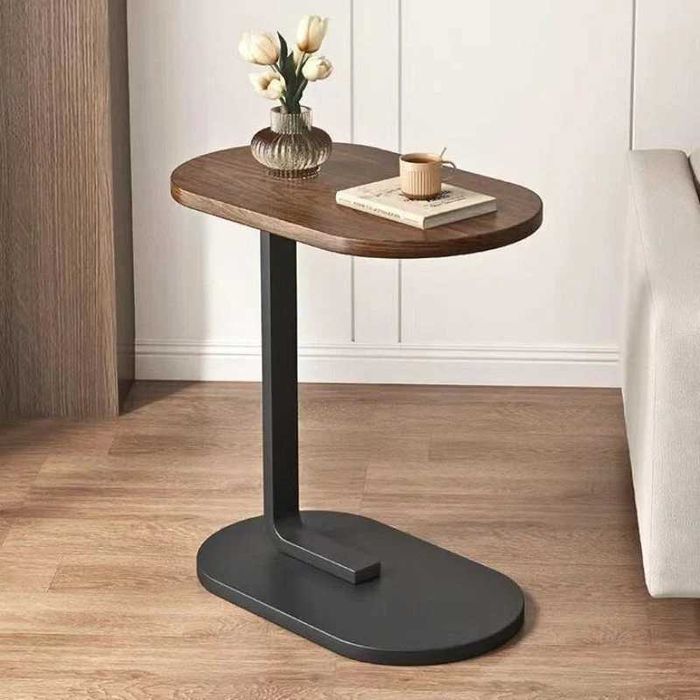 Странична дървена овална маса, помощна масичка