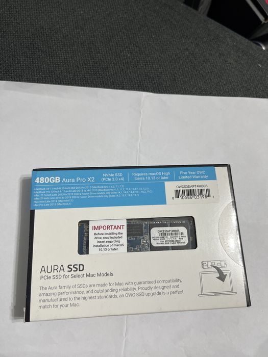 Pachet 6 buc Ssd OWC Aura Pro X2 de 480GB Noi, SIGILATE