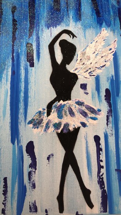 Ръчно рисувана картина “Балерина”