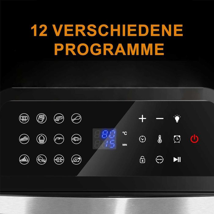 Фритюрник с горещ въздух Фурна Air fryer ЕЪР ФРАЙЪР Ultratec 12 литра