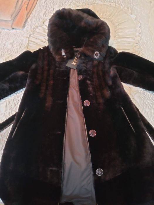 Шуба Мутон размер 44