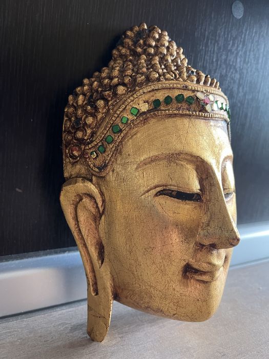 Figurina lemn Buddha