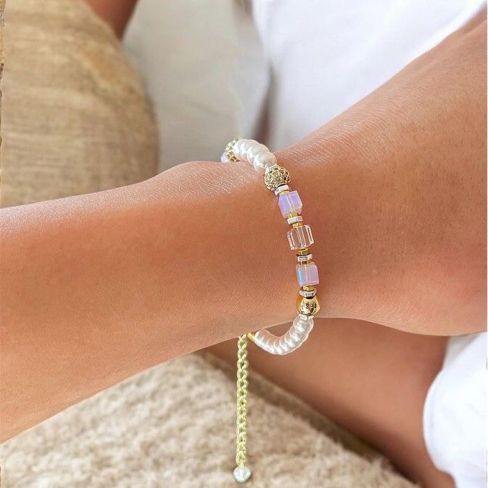 Дамска Гривна с Перли и Кристали Swarovski Перфектният Подарък