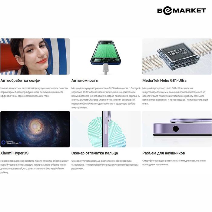 Redmi 14C 8/256 GB Midnight Black