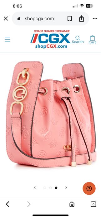 Розова чанта Guess