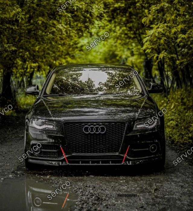 Prelungire splitter bara fata Audi A4 B8 2007-2011 v3 - Maxton Design