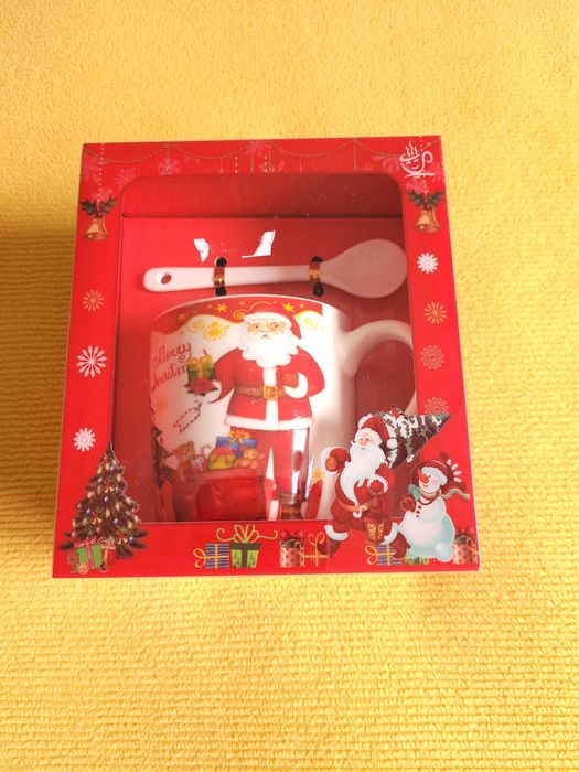 Set Decoratiune de Sarbatori - cana si lingurita - Produs NOU