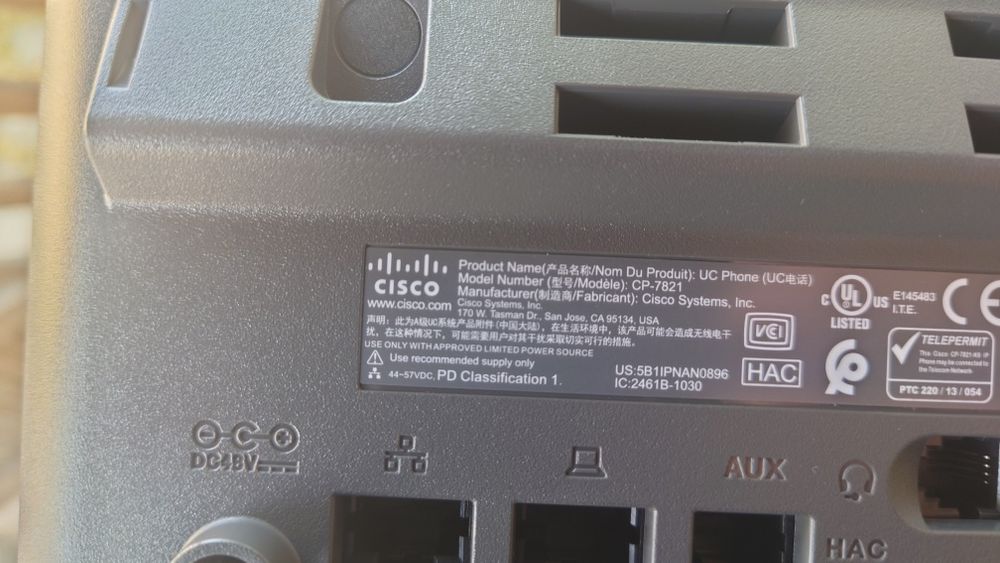 Ip телефон cisco 7821 k9