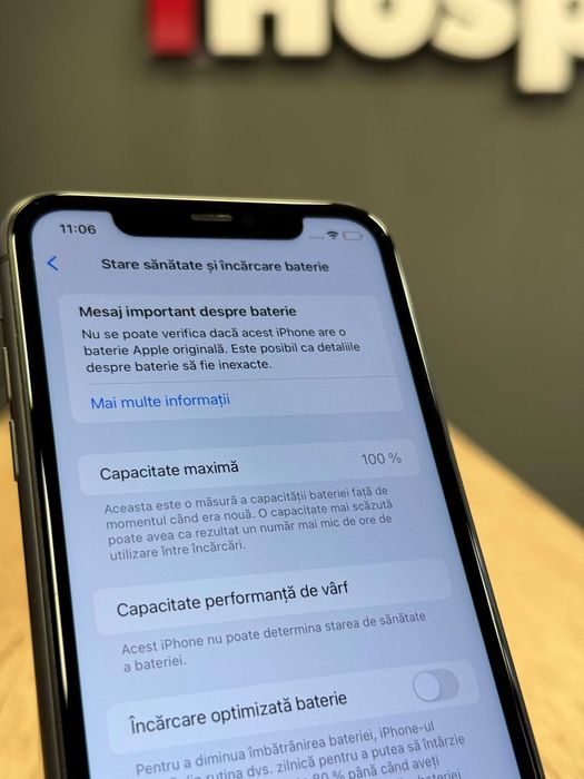 iPhone 11 64GB Black Negru 100% Baterie #3013