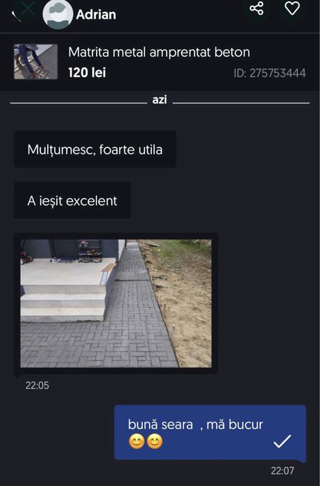 Matrita  Metal Forma Amprentat Beton