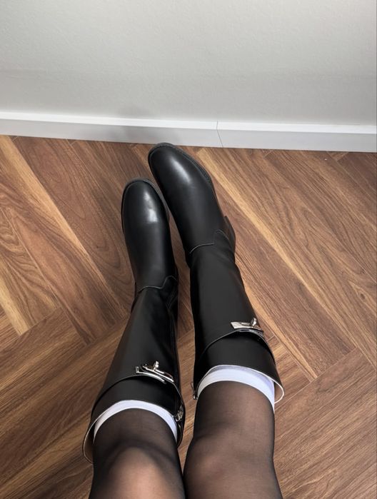 Hermes сапоги с замком размер 39