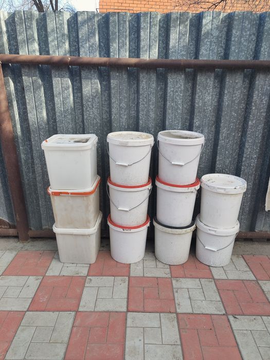 Вёдра квадратные круглые