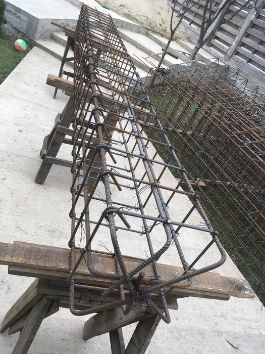 Fier pentru fundatie casa cuzineti de 8 20x70 20 etrieri stalpi grinzi