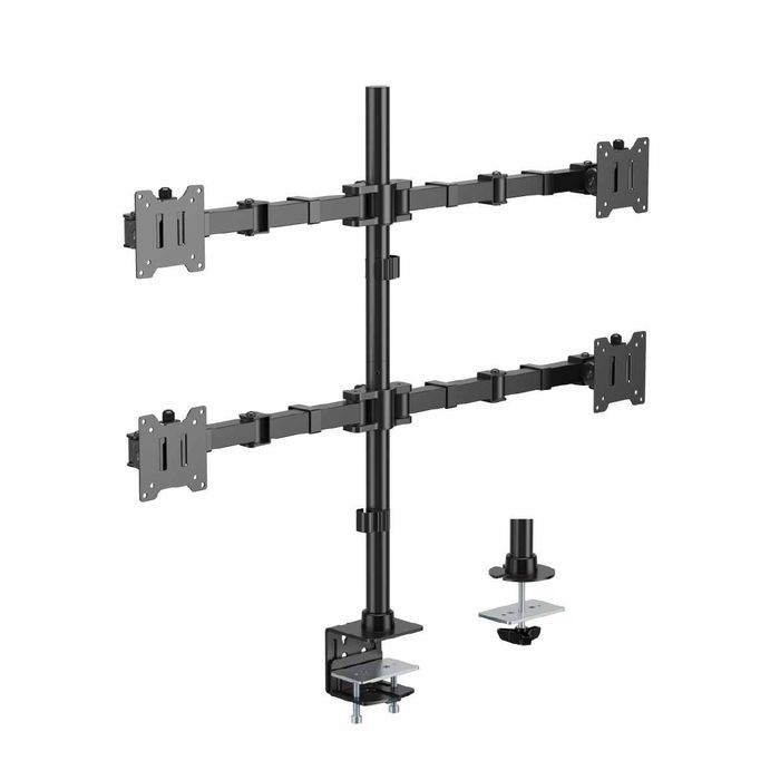 Кронштейн на 4 монитора от13 до 27 дюймов